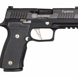 P320, AXG Equinox, Custom Works, Striker Fired, Semi-automatic, Metal Frame Pistol, 9mm, 3.9" Barrel, Alloy, Black, AXG Modular Aluminum Grip, XRAY3 Night Sights, 10 Rounds, Optic Ready, Skeletonized Flat Trigger, 3 Magazines 320AXGCA-9-CW-EQ-R2-10
