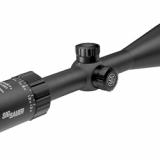 WHISKEY3 Rifle Scope, 4-12X50mm, Quadplex Reticle, 1" Main Tube, 0.25 MOA Adjustments, Black Finish SOW34201