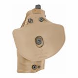 6378, ALS Paddle & Belt Slide Holster, Left Hand, Coyote, Fits Glock 19 23 w/Light, Belt and Paddle, Leather 6378-2832-762