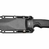 Recondo FX, Fixed Blade Knife, 4.6" Clip Point, Straight Edge, Black Rubber Handle, Cryo 440C Steel, Titanium Nitride Finish, Black, Includes Kydex Sheath and UMS Clip SOG-17-22-01-57