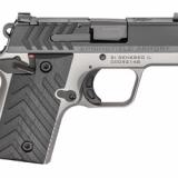 911, 1911 Micro Compact, 380ACP, 2.7" Barrel, Alloy Frame, Titanium Cerakote Finish, Black NitrideSlide, 2 Magazines, 1-6Rd & 1-7Rd, G10 Grips, Tritium Night Sights PG9109TN