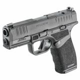 Hellcat Pro, Striker Fired, Semi-automatic, Polymer Frame Pistol, 9MM, 3.7" Hammer Forged Barrel, Melonite Finish, Black Polymer Frame, Textured Grip, Tritium Front Sight, Tactical Rack Rear Sight, Shield SMSc Reflex Sight, 15 Rounds, 2 Magazines, HCP937