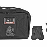 Range Officer, Full Size, 1911, 45ACP, 5" Match Grade Barrel, Steel Frame, Parkerized Finish, Cocobolo Grips, Adjustable Sights, 7Rd,Instant Gear Up Includes 5 Magazines, Range Bag, Hard Case, Holster and Magazine Pouch PI9128L