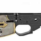 Rare Breed Crusader with Painted Helmet, Semi-automatic, Stripped Lower, 223 Rem/556NATO, Crusader Distressed Finish/Black, CNC Machined from 7075 Billet Aluminum STLB600-PCH