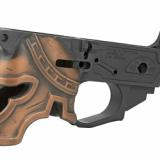 Spartan, Semi-automatic, Stripped Lower, 223 Rem/556NATO, Black Finish with Bronze Helmet, CNC Machined from a 7075 Billet Aluminum STLB610-PH
