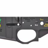 STLS032-CFA Pineapple Grenade, Stripped Lower, Semi-automatic, 223 Rem/556NATO, Black Finish, Color Filled, Pineapple Grenade Logo STLS032-CFA