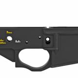 STLS032-CFA Pineapple Grenade, Stripped Lower, Semi-automatic, 223 Rem/556NATO, Black Finish, Color Filled, Pineapple Grenade Logo STLS032-CFA