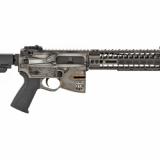 Rare Breed Crusader, Semi-automatic AR Pistol, 223 Rem/556NATO, 11.5" Barrel, Aluminum Frame, Distressed Cerakote Finish, SB Tactical SBA3 Pistol Stabilizing Brace, 10" M-LOK Rail and R2 Brake, S.T. Billet Sights, Jeweled Mil-Spec Trigger, Spikes Pro Gri