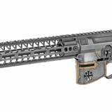 Rare Breed Crusader Set with Painted Helmet, Semi-automatic, Lower/Upper Set, 223 Rem/556NATO, 10" MLOK Rail, CNC Machined from 7075 Billet Aluminum, Distressed Cerakote Finish STSB620-M1