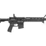 SAINT 5.56, Semi-automatic, AR, 223 Remington/556NATO, 16" Barrel, 1:8 Twist, Flash Hider Included, Black Finish, BCM Gunfighter Grip and Stock, 1 Mag, 10Rd, Flip Up Rear ST916556BMALC