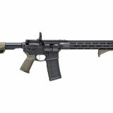 SAINT Victor, Semi-automatic, AR, 223 Remington/556NATO, 16" Barrel, 1:8 Twist, Mid-Length Gas System, Anodized Finish, Black, Olive Drab Green Magpul Furniture, 15" M-LOK Free Float Handguard, Flip Up Front and Rear Springfield Sights, 10 Rounds, 1 Maga