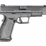 XDM Elite, Semi-automatic, Striker Fired, Polymer Frame Pistol, 10MM, 4.5" Hammer Forged Barrel, Melonite Finish, Black, META Trigger, Grip Safety Fiber Optic Front Sight, Tactical Rack U-Dot Rear Sight, Optics Ready, 16 Rounds, 5 Magazines, Includes Ran