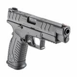 XDM Elite, Semi-automatic, Striker Fired, Polymer Frame Pistol, 10MM, 4.5" Hammer Forged Barrel, Melonite Finish, Black, META Trigger, Grip Safety Fiber Optic Front Sight, Tactical Rack U-Dot Rear Sight, Optics Ready, 16 Rounds, 5 Magazines, Includes Ran