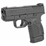 XDS, Striker Fired, 9MM, 3.3" Barrel, Polymer Frame, Black Finish, Fiber Optic Front Sight, 4 Magazines, 1-8Rd & 3-7Rd, Notebook Style Gun Case and Tuff Holster included XDS9339BEN18