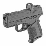 XDS, Mod.2, OSP, Striker Fired, Semi-automatic, Polymer Frame Pistol, Sub-Compact, 9MM, 3.3" Barrel, Melonite Finish, Black, White Dot Front Sight, Serrated Rear Sight, Crimson Trace Red Dot, 5 Magazines, Range Bag XDSG9339BCTGU22