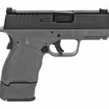 XDS, Mod.2 with Grip Zone, Striker Fired, Compact Frame, 9MM, 3.3" Barrel, Polymer Frame, Gray Finish, 9Rd, 2 Magazines, Fiber Optic Front Sight XDSG9339GRY
