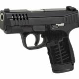 Stance MC9, Striker Fired, Semi-automatic, Polymer Frame Pistol, Compact, 9MM, 3.2" Stainless Steel Barrel, Melonite Finish, Black, No Thumb Safety, 3 Dot Sights, 8 Rounds, 2 Magazines, (1)-8 Rounds and (1)-7 Rounds, Includes Two 18 Degree Backstraps, Am