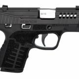 Stance MC9, Semi-automatic, Striker Fired, Polymer Frame Pistol, Micro Compact, 9MM, 3.2" Barrel, Nitride Finish, Black, TruGlo Night Sight, No Manual Safety, 8 Rounds, 2 Magazines, (1)-7 Rounds and (1)-8 Rounds 67003