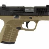 Stance MC9, Striker Fired, Semi-automatic, Polymer Frame Pistol, Compact, 9MM, 3.2" Stainless Steel Barrel, Melonite Finish, Flat Dark Earth, No Thumb Safety, TruGlo Front & Night Sight Rear, 9 Rounds, 2 Magazines, (1)-8 Rounds and (1)-7 Rounds, Includes