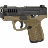 Stance MC9, Striker Fired, Semi-automatic, Polymer Frame Pistol, Compact, 9MM, 3.2" Stainless Steel Barrel, Melonite Finish, Flat Dark Earth, No Thumb Safety, TruGlo Front & Night Sight Rear, 9 Rounds, 2 Magazines, (1)-8 Rounds and (1)-7 Rounds, Includes