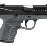 Stance MC9, Semi-automatic, Striker Fired, Polymer Frame Pistol, Micro Compact, 9MM, 3.2" Barrel, Nitride Finish, Black Slide, Gray Frame, 3 Dot Sights, No Manual Safety, 8 Rounds, 2 Magazines, (1)-7 Rounds and (1)-8 Rounds 67009