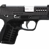 Stance MC9MS, Semi-automatic, Striker Fired, Polymer Frame Pistol, Micro Compact, 9MM, 3.2" Barrel, Nitride Finish, Black, 3 Dot Sights, Manual Safety, 10 Rounds, 2 Magazines, (1)-7 Rounds and (1)-10 Rounds 67034
