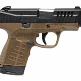 Stance MC9, Semi-automatic, Striker Fired, Polymer Frame Pistol, Micro Compact, 9MM, 3.2" Barrel, Nitride Finish, Black Slide, Flat Dark Earth Frame, 3 Dot Sights, No Manual Safety, 10 Rounds, 2 Magazines, (1)-7 Rounds and (1)-10 Rounds 67039