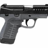Stance MC9MS, Semi-automatic, Striker Fired, Polymer Frame Pistol, Micro Compact, 9MM, 3.2" Barrel, Nitride Finish, Black Slide, Gray Frame, 3 Dot Sights, Manual Safety, 10 Rounds, 2 Magazines, (1)-7 Rounds and (1)-10 Rounds 67042