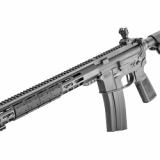 Volunteer XV, Optics Ready, Semi-automatic Rifle, AR-15, 6mm ARC, 16" Barrel, PWS Muzzle Brake, 1:7 5R Rifling, Matte Finish, Black, 15" Free Float M-LOK Forend, B5 Systems P-Grip Type 23, B5 Systems Enhanced SOPMOD Stock, Flip-Up Iron Sights, Flat Faced