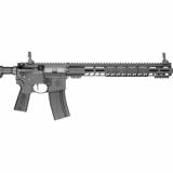 Volunteer XV DMR, Optics Ready, Semi-automatic Rifle, AR-15, 6mm ARC, 20" Barrel, PWS Muzzle Brake, 1:7 5R Rifling, Matte Finish, Black, 15" Free Float M-LOK Forend, B5 Systems P-Grip Type 23, B5 Systems Enhanced SOPMOD Stock, Flip-Up Iron Sights, Flat F