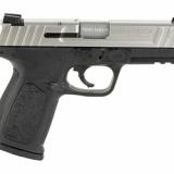 SD9VE, Striker Fired, Semi-Automatic, Polymer Frame Pistol, Full Size, 9MM, 4" Barrel, Silver Slide, Black Frame, Fixed Sights, 16 Rounds, 2 Magazines Magazines, Comes With Lockdown Gun Concealment Magnet 13662