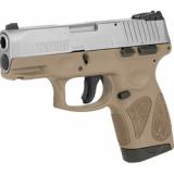 G2S, Semi-automatic, Sub Compact Pistol, 9MM, 3.25" Barrel, Polymer Frame, Brown/Stainless Finish, Adjustable Sights, 7Rd, 2 Magazines 1-G2S939B
