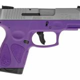 G2S, Semi-automatic, Sub Compact Pistol, 9MM, 3.25" Barrel, Polymer Frame, Dark Purple/Stainless Finish, Adjustable Sights, 7Rd, 2 Magazines 1-G2S939DP