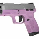 G2S, Semi-automatic, Sub Compact Pistol, 9MM, 3.25" Barrel, Polymer Frame, Light Purple/Stainless Finish, Adjustable Sights, 7Rd, 2 Magazines 1-G2S939LP
