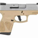 G2S, Semi-automatic, Sub Compact Pistol, 9MM, 3.25" Barrel, Polymer Frame, Tan/Stainless Finish, Adjustable Sights, 7Rd, 2 Magazines 1-G2S939T