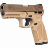 G3, Semi-automatic, Full Size, 9MM, 4" Barrel, Polymer Frame, Striker Fired, Tan Frame and Troy Coyote Cerakote Slide, 17Rd, 1-15Rd & 1-17Rd Magazine 1-G394ET