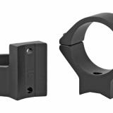 Light Weight Ring/Base Combo, 30mm Low, Black Finish, Alloy, Fits Savage Round Receiver w/ Accutrigger, A17, A22, Remington 783, Ruger American Short Action, Stiller Predator, Stevens 200, Thompson Center Venture, Compass 730725