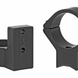 Light Weight Ring/Base Combo, 30mm High, Black Finish, Alloy, Fits Weatherby Accumark, Magnum, Mark V (9 Lug) 750705