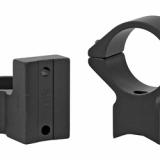 Light Weight Ring/Base Combo, 1" High, Black Finish, Alloy, Fits Winchester Model 70 (.860) Standard Caliber and Short Mag, Montana 1999 950702