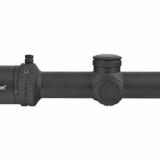 Credo 1-4x24 Second Focal Plane Riflescope with Green MRAD Ranging, 30mm Tube, Matte Black, Low Capped Adjusters CR424-C-2900012