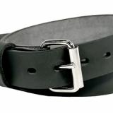 Uncle Mikes Leather Belt, 40"-44", Full Grain Leather, Nickel Plated Buckle, Black BLT-UM-40-44-MBL
