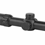 TS Series Rifle Scope, 1-8X24mm, 30mm Main Tube, Front Focal Plane, 0.2 MRAD Adjustments, Black Finish, RBR (Rapid Ballistic Reticle) TS-8X RBR