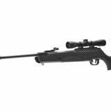 Targis Max Air Rifle, .177 Pellet, 1050 Feet Per Second, Black Finish, w/3-9X32 Scope, Nucleus Rail, Silencair Non-Removable Suppressor, Single Shot 2244240