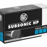 RWS Ammunition, 22LR, 40 Grain, Hollow Point, Subsonic 2132664