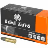 RWS Ammunition, 22LR, 40Gr, Lead Round Nose, Target, 50, 5000 2318601