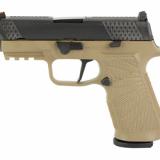 WCP320, Semi-automatic, Striker Fired, Carry, 9MM, 3.9", Black, Tan, 17Rd, 2 Magazines, Straight trigger, Fiber Optic Front Sight, Poly, DLC SIG-WCP320C-9TATS