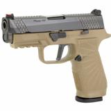 WCP320, Semi-automatic, Striker Fired, Carry, 9MM, 3.9", Black, Tan, 17Rd, 2 Magazines, Straight trigger, Fiber Optic Front Sight, Poly, DLC SIG-WCP320C-9TATS