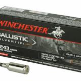 Ballistic Silvertip, 243 Super Short Magnum, 95 Grain, Poly Tip, 20 Round Box SBST243SSA