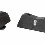 DXT2 Big Dot Tritium Front, White Stripe Express Rear, Fits Glock 42/43, Green with Yellow Outline GL-0011S-5Y