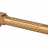 Dimpled, Barrel, 9MM, Threaded, For Glock 17 Gen5, Bronze Finish BBL-17-V2-5G-TH-BRZ